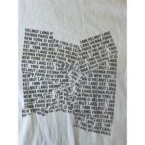 Helmut Lang Long Sleeve Graphic Tee mens size XXL
